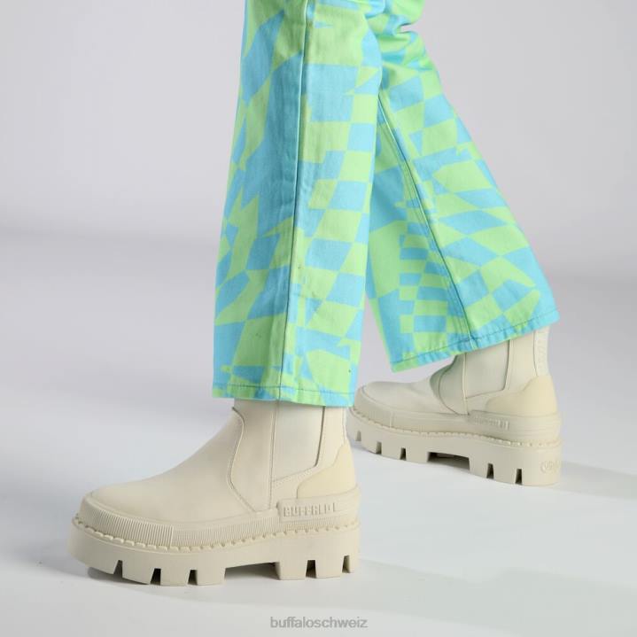 Buffalo Raven Chelsea-Stiefelette vegan 846Z489 nicht-gerade weiss|Stiefel