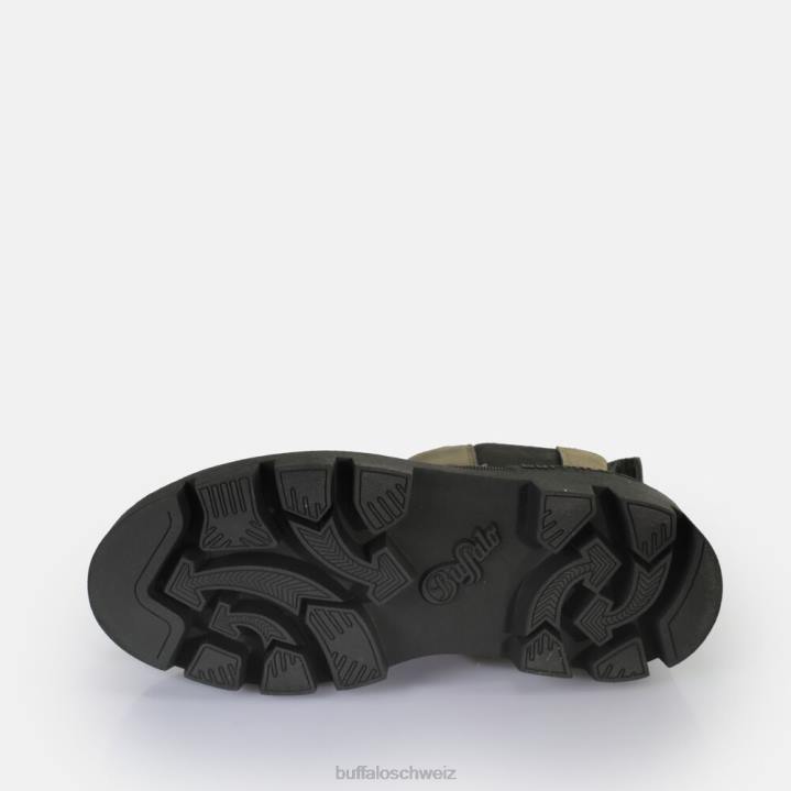 Buffalo Raven Chelsea vegane Stiefeletten 846Z362 Khaki/Schwarz|Stiefel