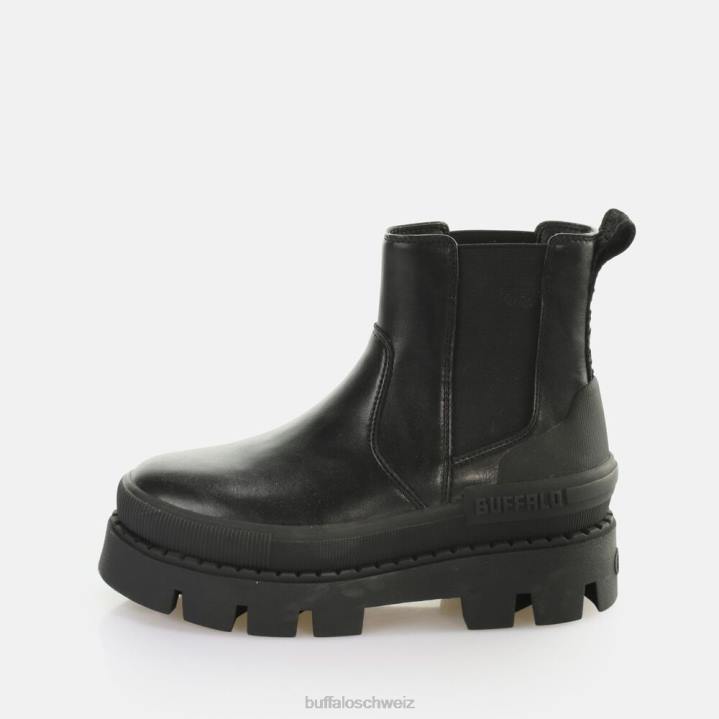 Buffalo Raven Chelsea vegane Stiefeletten 846Z571 Schwarz|Stiefel
