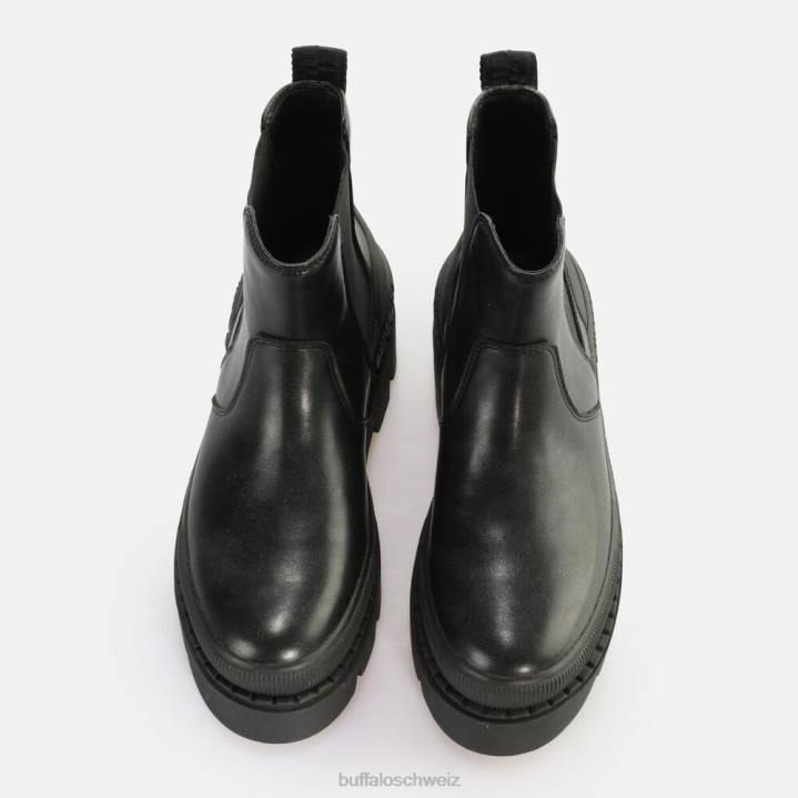 Buffalo Raven Chelsea vegane Stiefeletten 846Z571 Schwarz|Stiefel