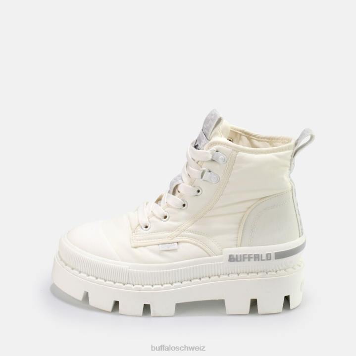 Buffalo Raven Hi Bootie vegan 846Z889 Weiss|Stiefel