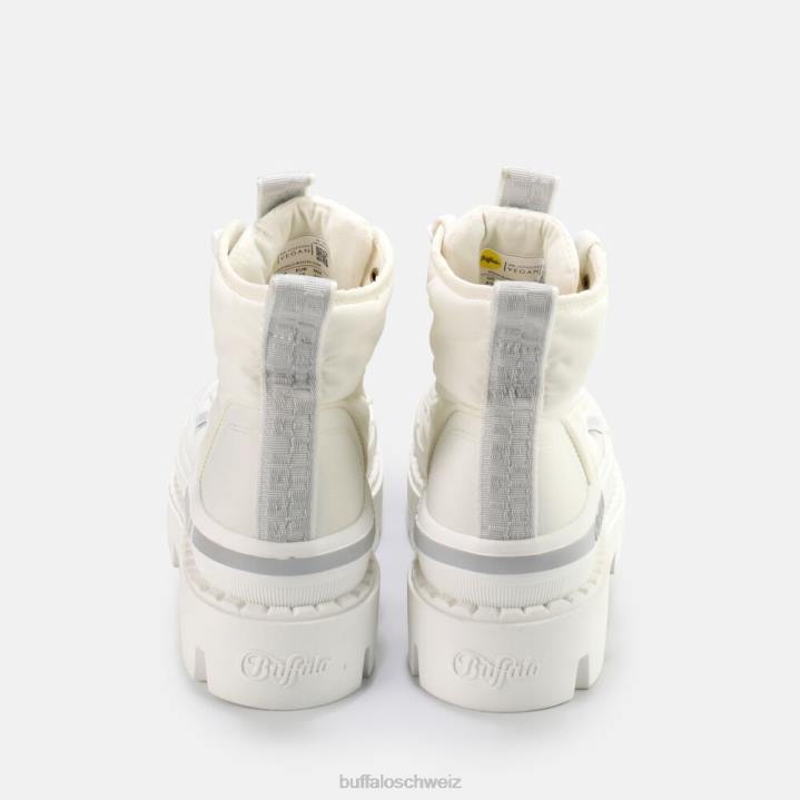 Buffalo Raven Hi Bootie vegan 846Z889 Weiss|Stiefel