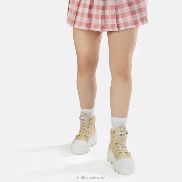 Buffalo Raven Hi Bootie vegan 846Z892 Beige|Stiefel