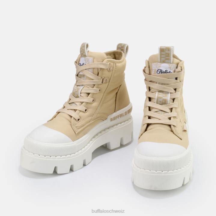 Buffalo Raven Hi Bootie vegan 846Z892 Beige|Stiefel