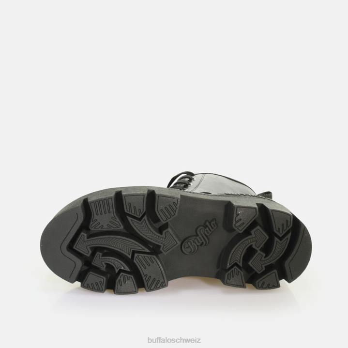 Buffalo Raven Schnür-Hi-Stiefelette vegan 846Z898 Schwarz|Stiefel