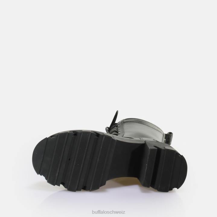 Buffalo Riot Lace Hi Stiefeletten vegan 846Z821 Schwarz|Stiefel