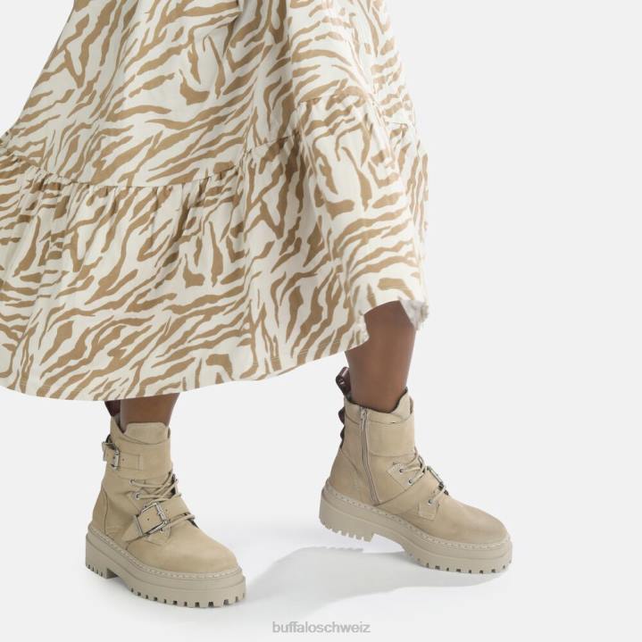 Buffalo Sari-Stiefelette aus Wildleder 846Z705 Beige|Stiefel