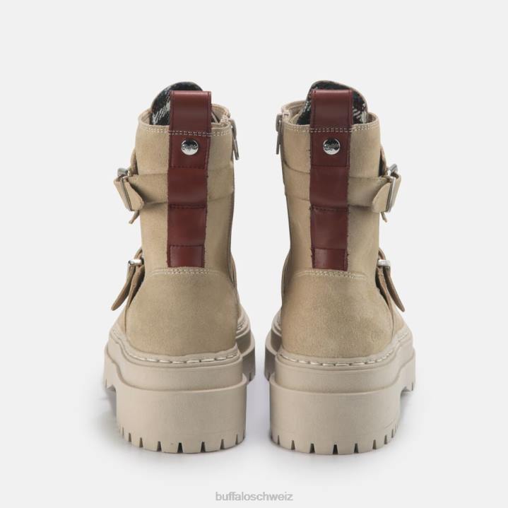 Buffalo Sari-Stiefelette aus Wildleder 846Z705 Beige|Stiefel