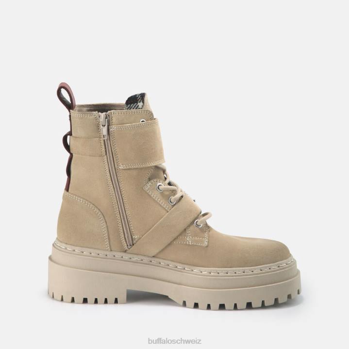 Buffalo Sari-Stiefelette aus Wildleder 846Z705 Beige|Stiefel