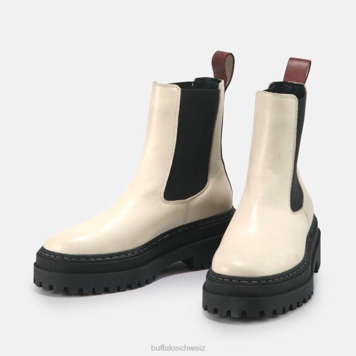 Buffalo Serena Stiefeletten aus Kalbsleder 846Z901 Beige|Stiefel