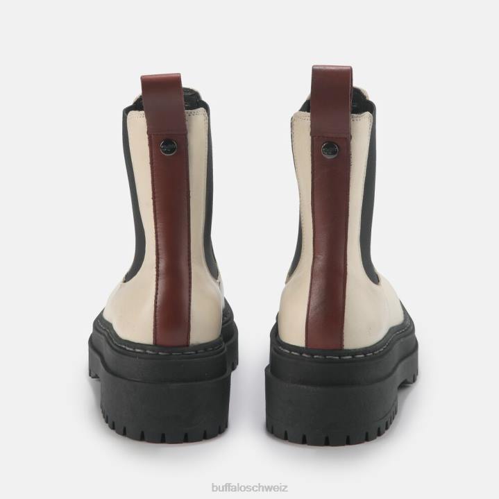 Buffalo Serena Stiefeletten aus Kalbsleder 846Z901 Beige|Stiefel