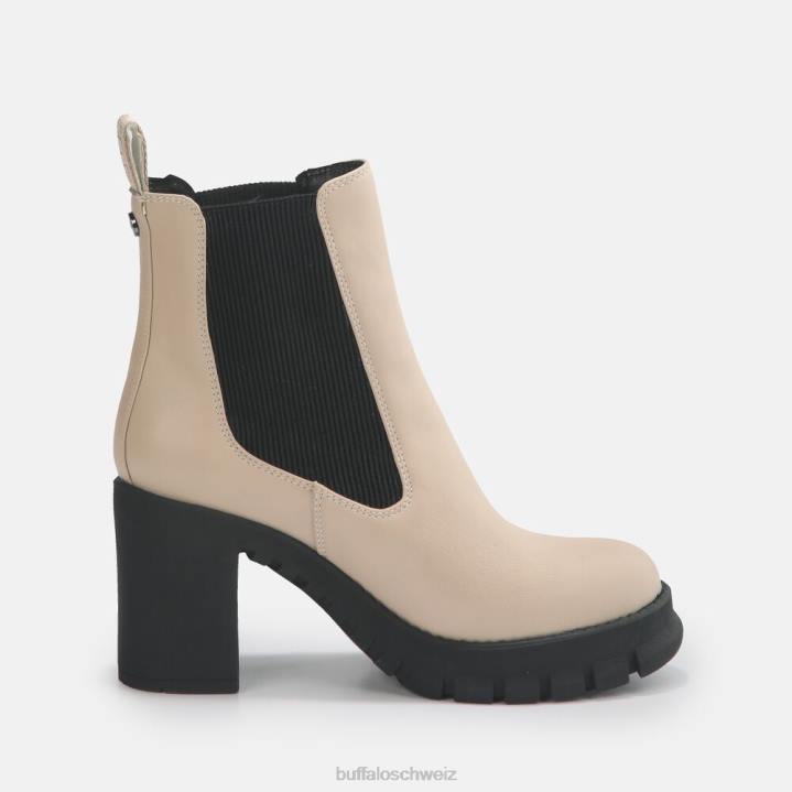 Buffalo Serlina-Stiefelette vegan 846Z903 Creme|Stiefel
