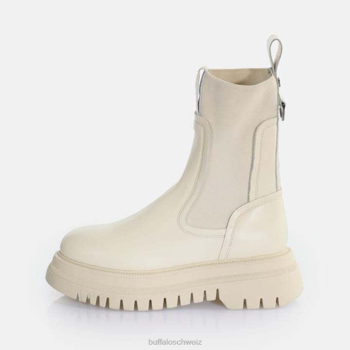 Buffalo Shade Sock Chealsea-Stiefelette 846Z608 Creme|Stiefel