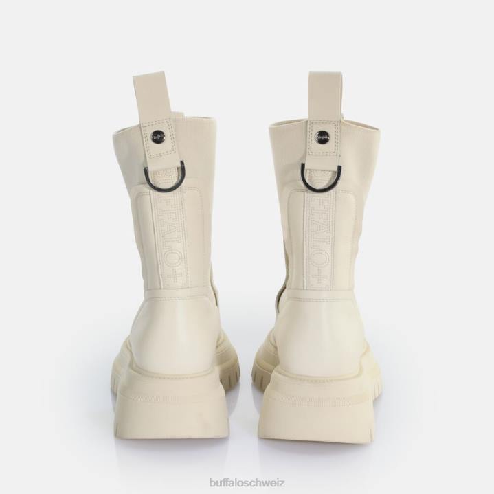 Buffalo Shade Sock Chealsea-Stiefelette 846Z608 Creme|Stiefel
