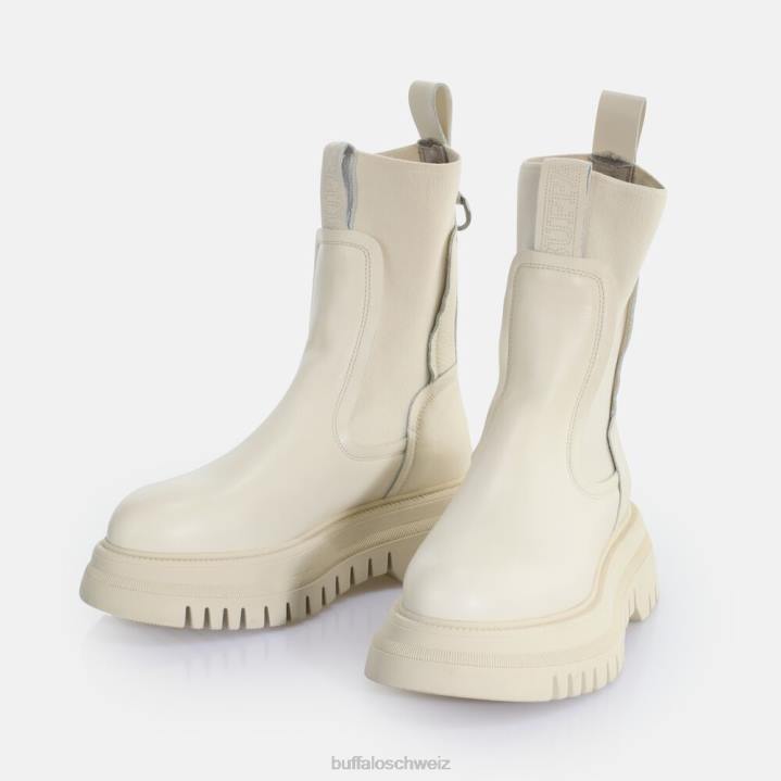 Buffalo Shade Sock Chealsea-Stiefelette 846Z608 Creme|Stiefel