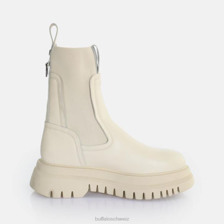 Buffalo Shade Sock Chealsea-Stiefelette 846Z608 Creme|Stiefel