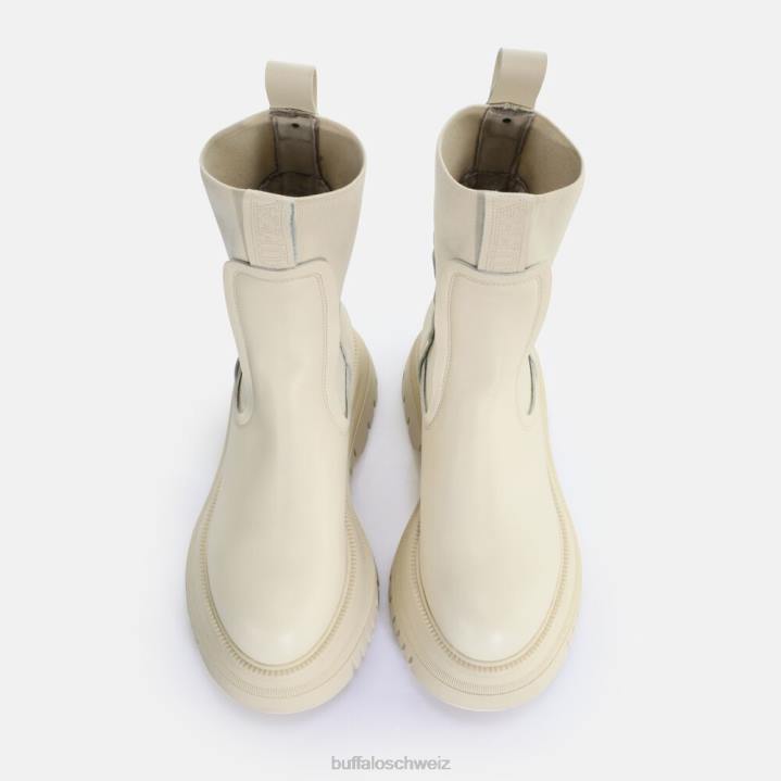 Buffalo Shade Sock Chealsea-Stiefelette 846Z608 Creme|Stiefel