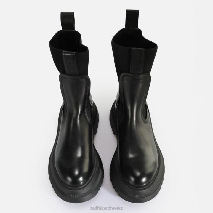 Buffalo Shade Sock Chealsea-Stiefelette 846Z802 Schwarz|Stiefel