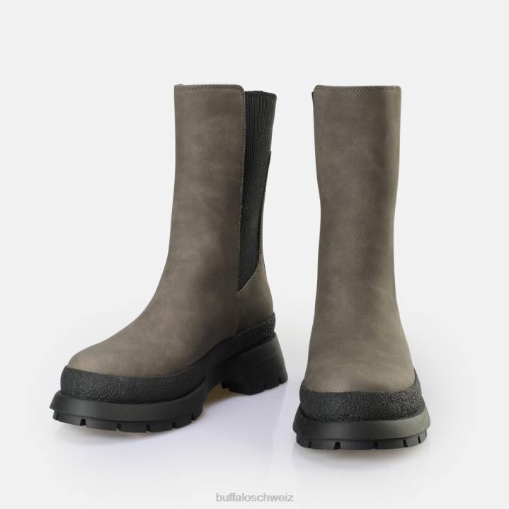 Buffalo Shari-Stiefelette vegan 846Z716 Taupe|Stiefel