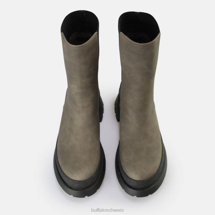Buffalo Shari-Stiefelette vegan 846Z716 Taupe|Stiefel