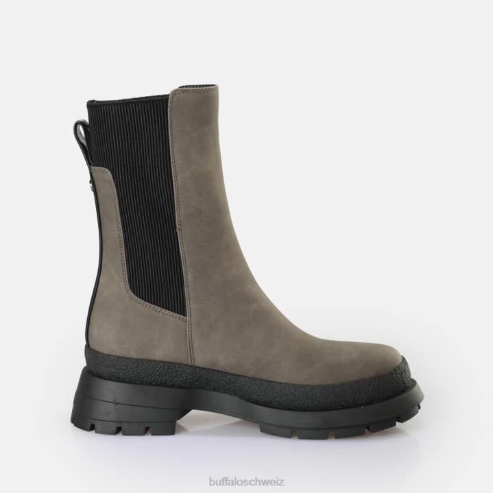 Buffalo Shari-Stiefelette vegan 846Z716 Taupe|Stiefel