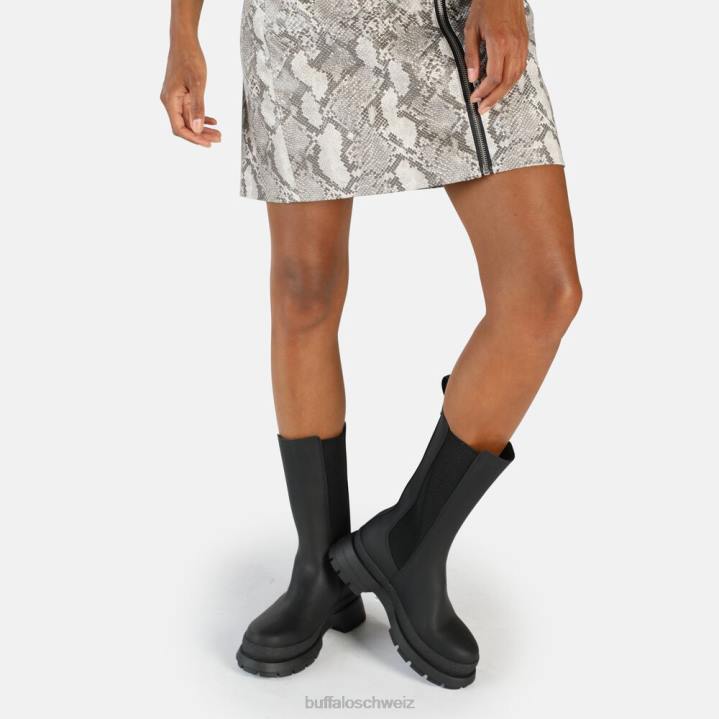 Buffalo Sveja-Stiefelette vegan 846Z825 Schwarz|Stiefel