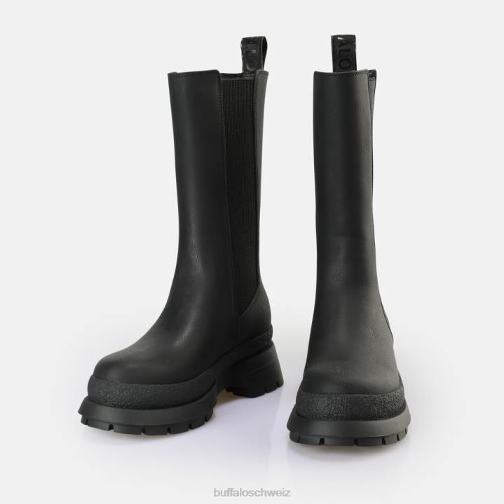 Buffalo Sveja-Stiefelette vegan 846Z825 Schwarz|Stiefel