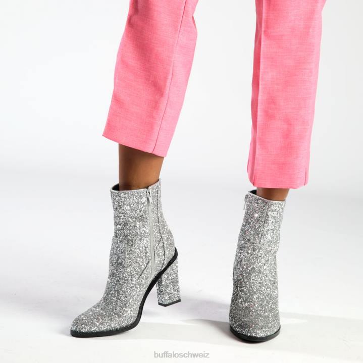 Buffalo Zoe Ankle Stiefeletten vegan 846Z335 Silber|Stiefel
