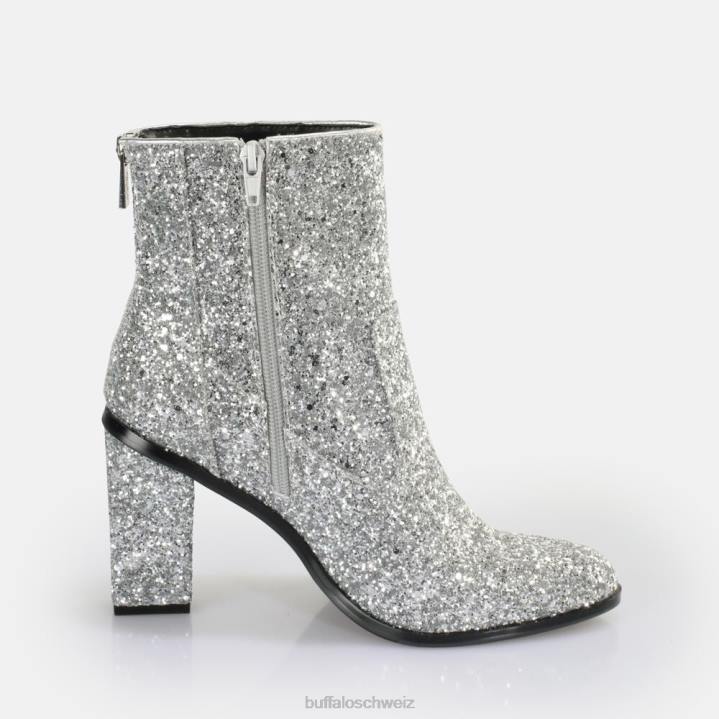 Buffalo Zoe Ankle Stiefeletten vegan 846Z335 Silber|Stiefel