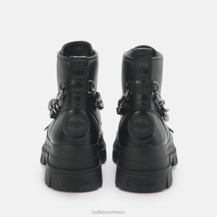 Buffalo aspha Kettenstiefelette vegan 846Z430 Schwarz|Stiefel