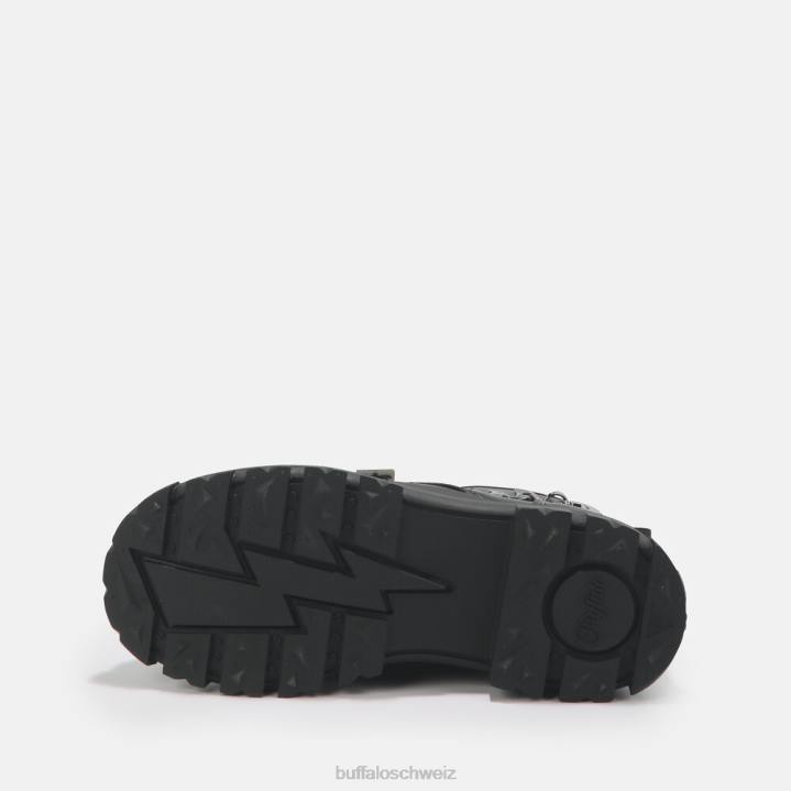 Buffalo aspha Kettenstiefelette vegan 846Z430 Schwarz|Stiefel