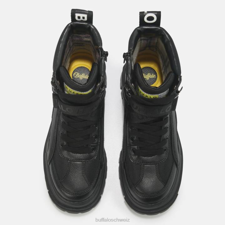 Buffalo aspha com1 Stiefeletten vegan 846Z583 Schwarz|Stiefel