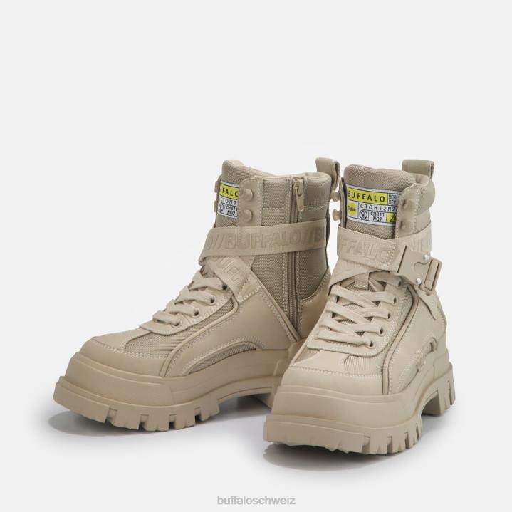 Buffalo aspha com1 Stiefeletten vegan 846Z794 Creme|Stiefel