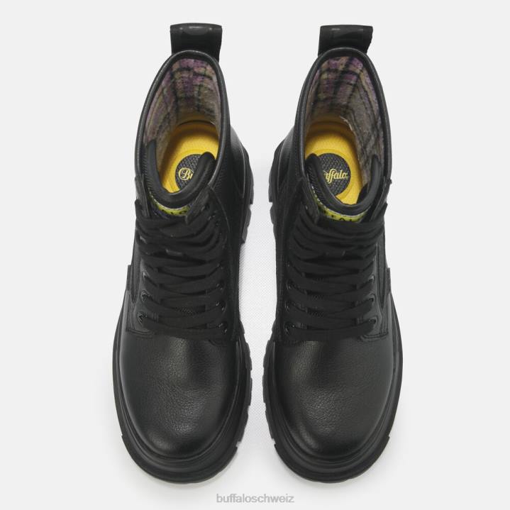 Buffalo aspha com2 Stiefeletten vegan 846Z190 Schwarz|Stiefel