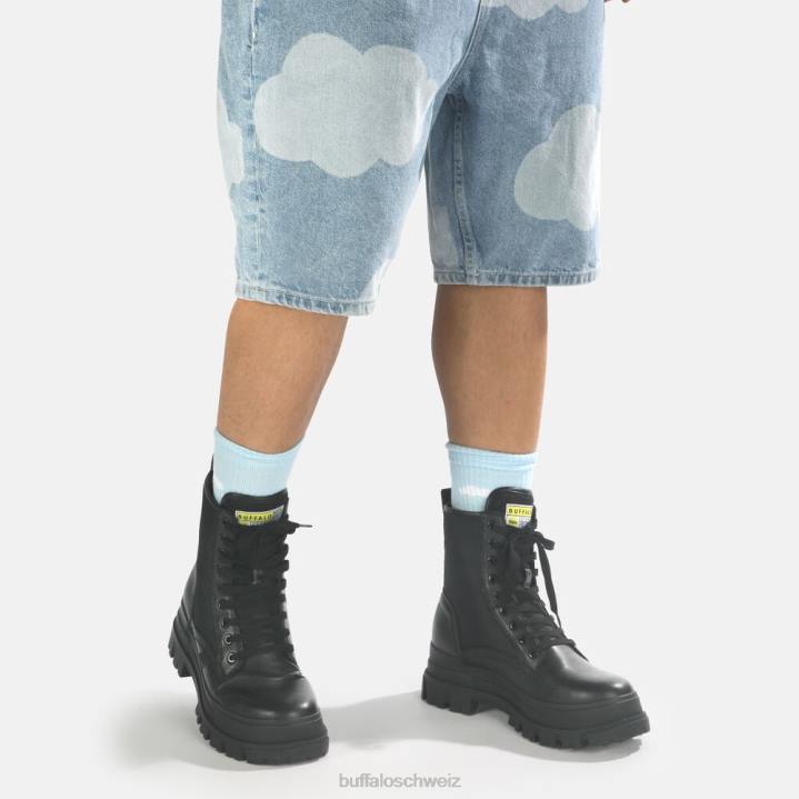 Buffalo aspha com2 Stiefeletten vegan 846Z733 Schwarz|Stiefel