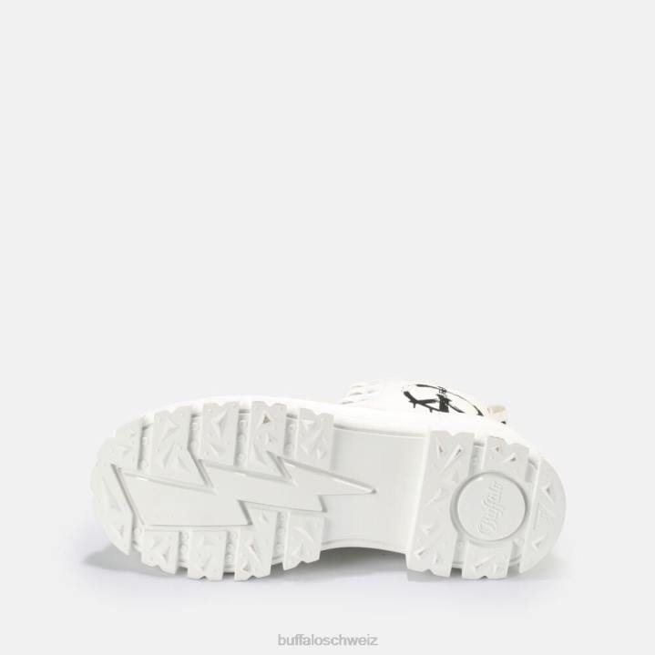 Buffalo aspha rld Stiefeletten 846Z696 weiß schwarz|Stiefel