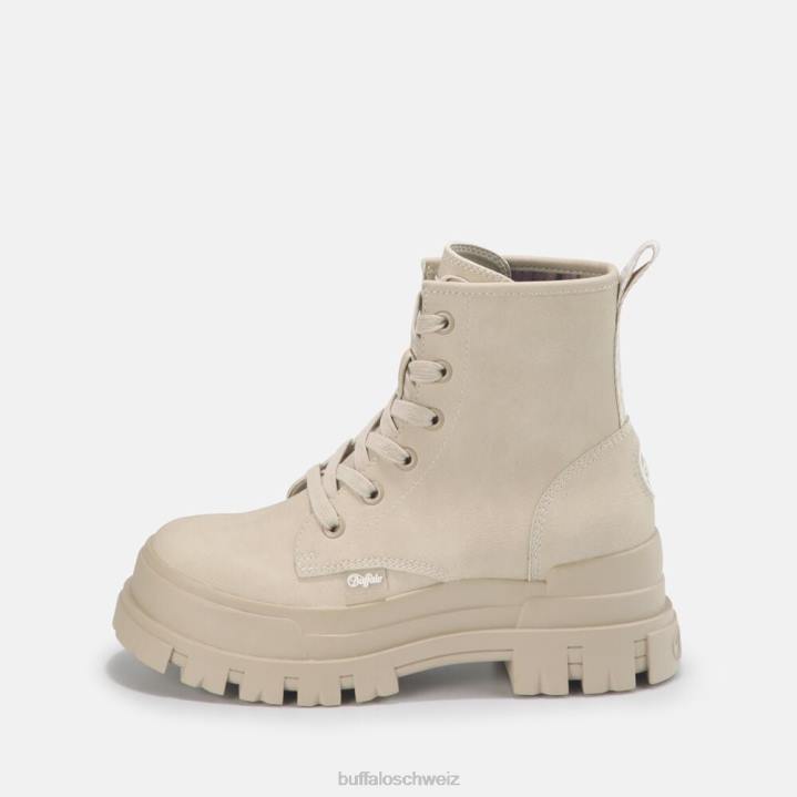 Buffalo aspha rld Stiefeletten vegan 846Z358 Creme|Stiefel