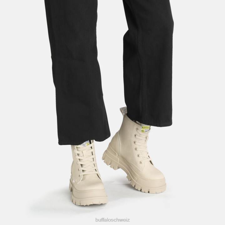 Buffalo aspha rld Stiefeletten vegan 846Z358 Creme|Stiefel