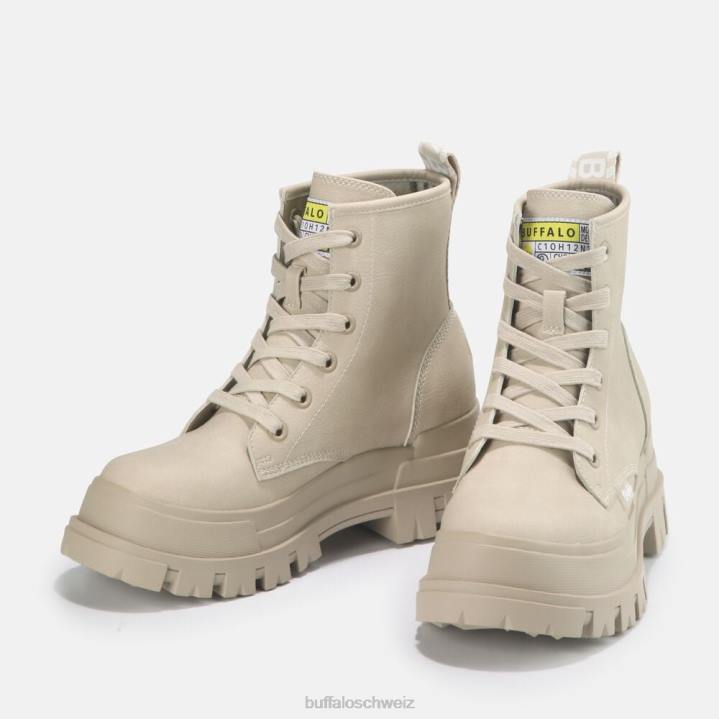 Buffalo aspha rld Stiefeletten vegan 846Z358 Creme|Stiefel