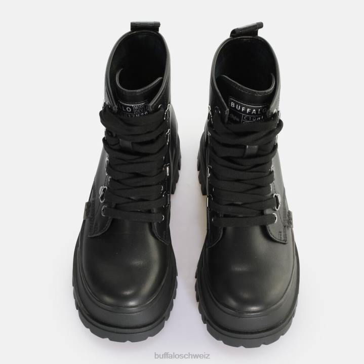 Buffalo aspha rld Wanderstiefel Stiefeletten vegan 846Z841 Schwarz|Stiefel