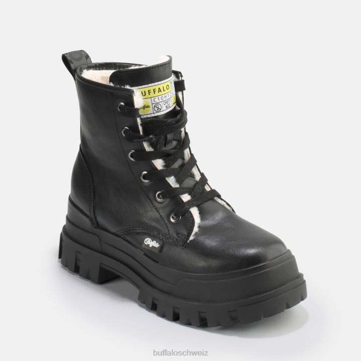 Buffalo aspha rld vegane Stiefeletten 846Z277 Schwarz|Stiefel